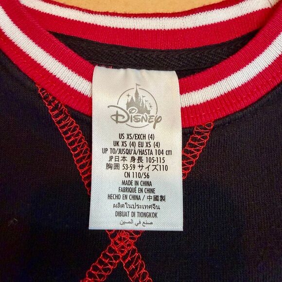 Mickey Mouse Holiday Sweatshirt Disney Parks KIDS Size 4 Christmas Preowned - Picture 4 of 5